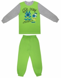 Пижама детская BP 02-053п (зеленый/меланж)