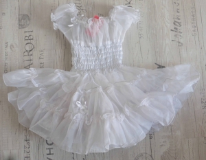 Детское платье Карамелька (белое)