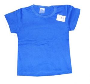 Детская футболка однотонная (синяя)